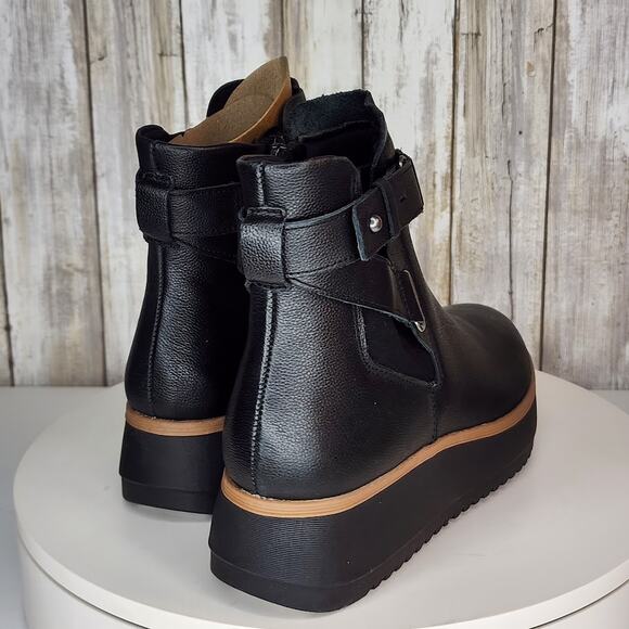 Clarks Women’s Zylah Faye Ankle Boots – Comfort Flatform Leather - Size 6 M - Picture 4 of 10